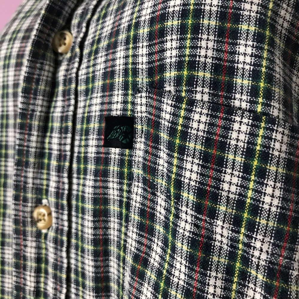 Pendleton Checkered Green Size Large Button Down … - image 3